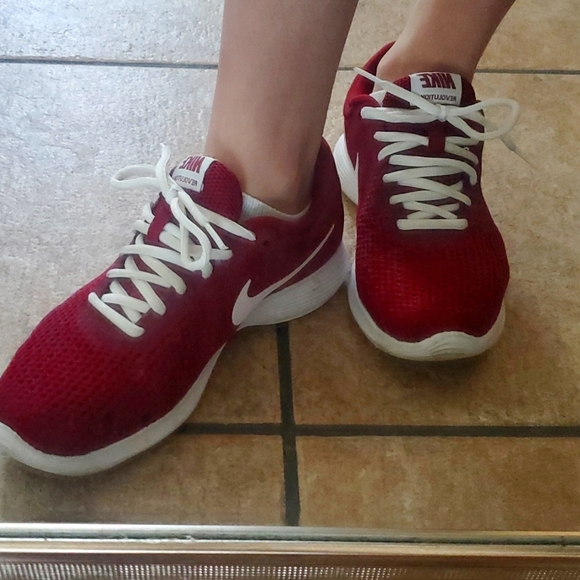 SOLD Size 7 Nike Marron/ Deep Red White String Nike Check Shoes - Picture 6 of 6